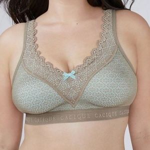 *NWT* Cacique Cotton Unlined No-Wire Bra
